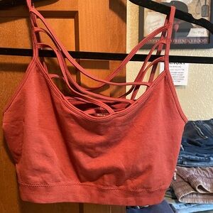 Zenana Outfitters Strappy Rust Bralette